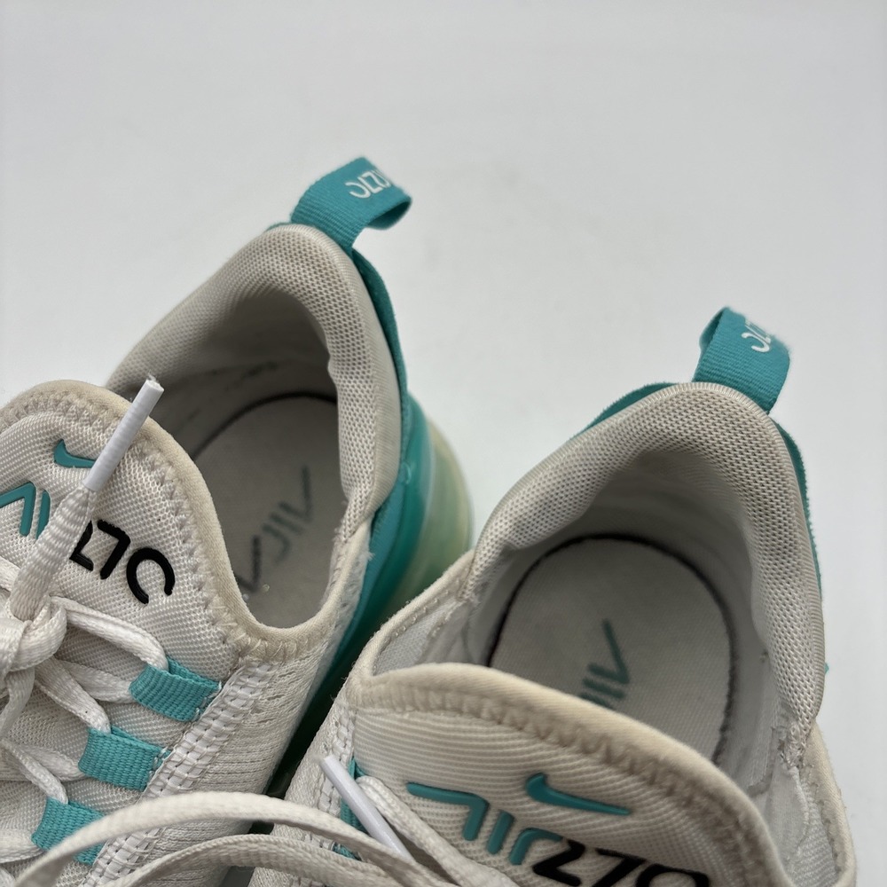 Nike Air Max 270 Sneakers Womens Size 10.5 White Teal AH6789-119 Running Shoes - Picture 15 of 15
